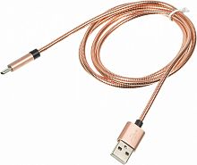 Кабель Digma USB A(m) USB Type-C (m) 1.2м розовое золото
