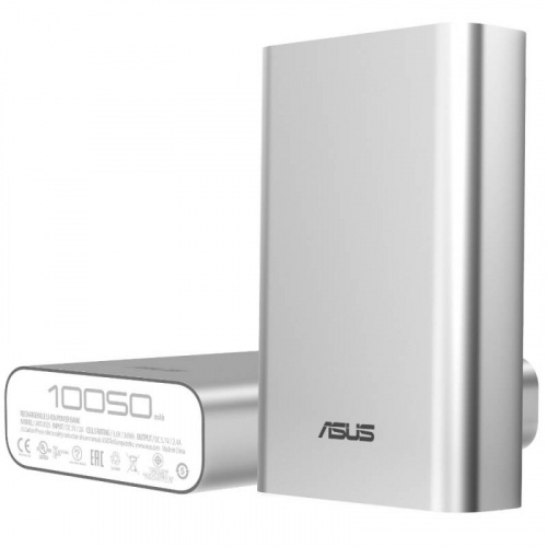 Мобильный аккумулятор Asus ZenPower ABTU005 Li-Ion 10050mAh 2.4A серебристый 1xUSB