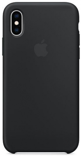 Чехол (клип-кейс) Apple для Apple iPhone XS Silicone Case черный (MRW72ZM/A)