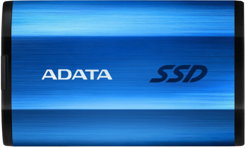 Накопитель SSD A-Data USB-C 512GB ASE800-512GU32G2-CBL SE800 1.8" синий