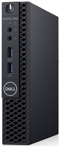 ПК Dell Optiplex 3060 Micro i3 8100T (3.1)/8Gb/SSD128Gb/UHDG 630/Linux/GbitEth/65W/клавиатура/мышь/черный