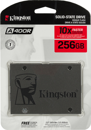 Накопитель SSD Kingston SATA III 256Gb KC-S44256-6F A400-R 2.5" фото 3