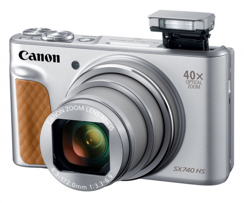 Фотоаппарат Canon PowerShot SX740HS серебристый 21.1Mpix Zoom40x 3" 4K SDXC/SD/SDHC CMOS 1x2.3 IS opt 1minF turLCD 10fr/s 30fr/s HDMI/WiFi/NB-13L фото 6