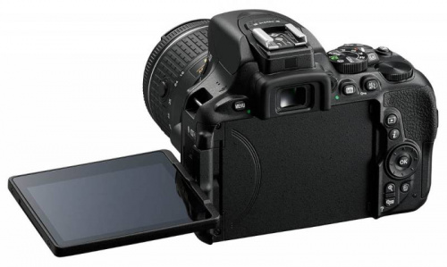 Зеркальный Фотоаппарат Nikon D5600 черный 24.2Mpix 18-55 VR AF-P f/3.5-5.6G 3" 1080p Full HD SDXC Li-ion фото 2