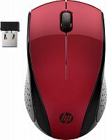 Мышь HP Wireless 220 красный/черный оптическая (1200dpi) беспроводная USB для ноутбука (2but)