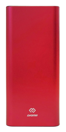 Мобильный аккумулятор Digma Power Delivery DGT-20000-RD QC 4.0 PD(22.5W) Li-Pol 20000mAh 3A+3A красный 2xUSB материал алюминий фото 3
