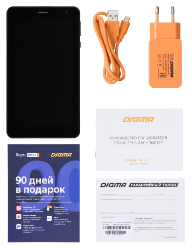 Планшет Digma Optima 7 A101 3G SC7731E (1.3) 4C RAM1Gb ROM8Gb 7" TN 1024x600 3G Android 10.0 Go черный 0.3Mpix 0.3Mpix BT GPS WiFi Touch microSD 128Gb minUSB 2000mAh фото 12