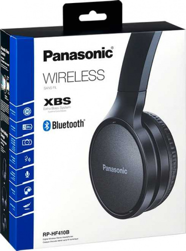 Гарнитура накладные Panasonic RP-HF410BG черный беспроводные bluetooth (оголовье) фото 4