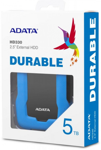 Жесткий диск A-Data USB 3.0 5Tb AHD330-5TU31-CBL HD330 DashDrive Durable 2.5" синий фото 3