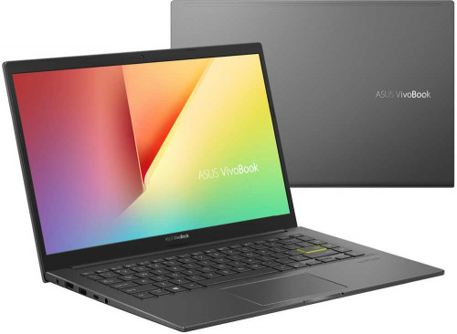 Ноутбук Asus VivoBook K413JA-EB534 Core i5 1035G1 8Gb SSD512Gb Intel UHD Graphics 14" IPS FHD (1920x1080) noOS black WiFi BT Cam фото 2