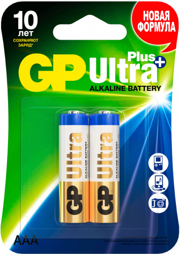 Батарея GP Ultra Plus Alkaline 24AUP LR03 AAA (2шт) фото 4