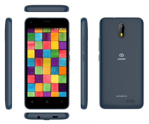 Смартфон Digma LINX Argo 3G 8Gb 512Mb синий моноблок 3G 2Sim 4.5" 480x854 Android Go 2Mpix 802.11bgn GPS GSM900/1800 GSM1900 TouchSc MP3 FM microSDHC max32Gb фото 8