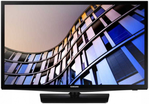 Телевизор LED Samsung 28" UE28N4500AUXRU 4 черный/HD READY/DVB-T2/DVB-C/DVB-S2/USB/WiFi/Smart TV (RUS)