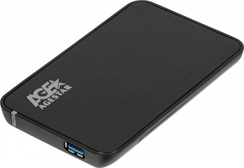 Внешний корпус для HDD/SSD AgeStar 3UB2A8-6G SATA III USB3.0 пластик/алюминий черный 2.5" фото 2