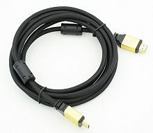 Кабель HDMI (m)/HDMI (m) 3м. феррит.кольца Позолоченные контакты