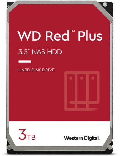 Жесткий диск WD Original SATA-III 3Tb WD30EFZX NAS Red Plus (5400rpm) 128Mb 3.5"