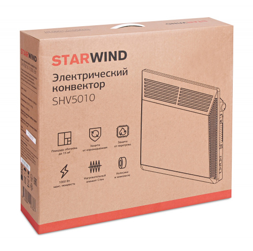 Конвектор Starwind SHV5010 1000Вт белый фото 2