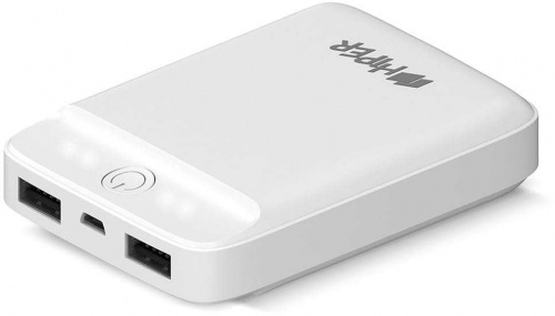 Мобильный аккумулятор Hiper SL10000 Li-Ion 10000mAh 2.1A+2.1A белый 2xUSB фото 3