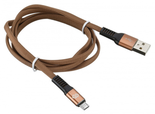 Кабель Digma USB A(m) micro USB B (m) 1.2м коричневый плоский фото 5