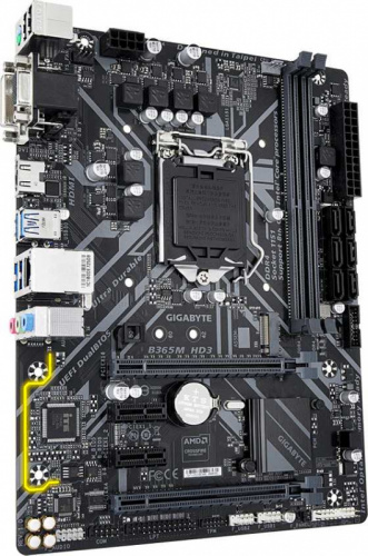 Материнская плата Gigabyte B365M HD3 Soc-1151v2 Intel B365 2xDDR4 mATX AC`97 8ch(7.1) GbLAN+VGA+DVI+HDMI фото 2