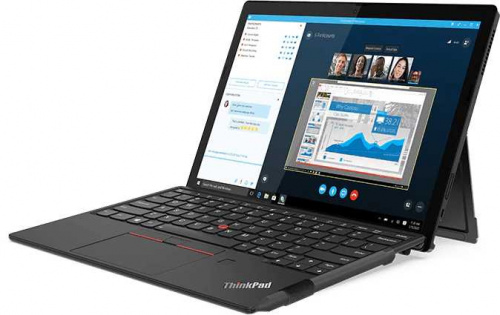 Ноутбук Lenovo ThinkPad X12 Detachable G1 T Core i5 1130G7 16Gb SSD512Gb Intel Iris Xe graphics 12.3" IPS Touch FHD+ (1920x1280) 4G Windows 10 Professional 64 black WiFi BT Cam фото 10