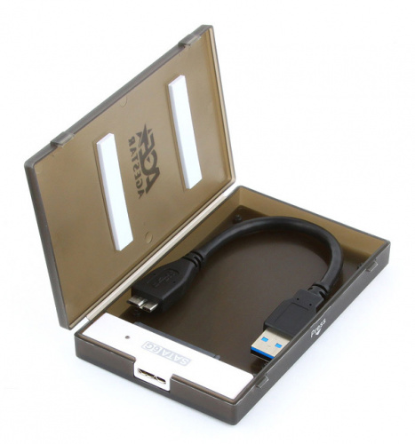 Внешний корпус для HDD/SSD AgeStar 3UBCP1-6G SATA USB3.0 пластик черный 2.5" фото 3