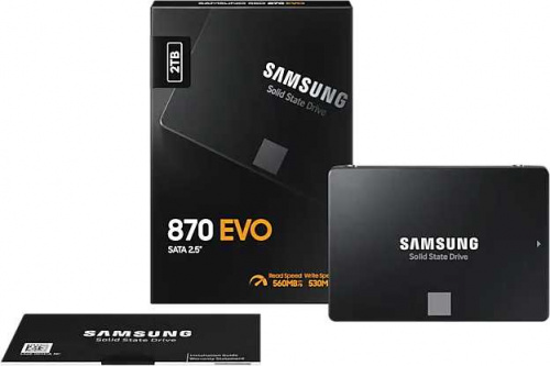 Накопитель SSD Samsung SATA-III 2TB MZ-77E2T0BW 870 EVO 2.5" фото 8