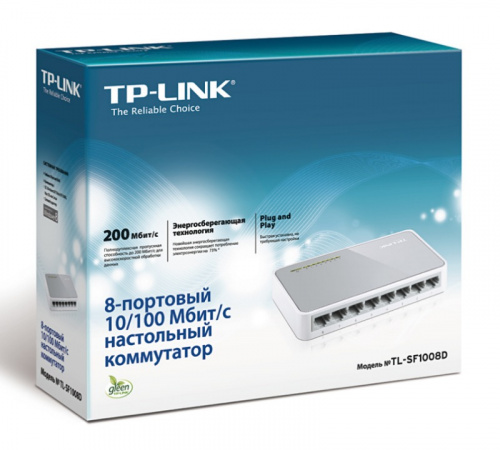 Коммутатор TP-Link TL-SF1008D (L2) 8x100Мбит/с неуправляемый фото 5