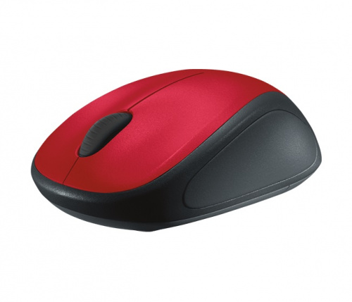 Мышь Logitech M235 красный/черный оптическая (1000dpi) беспроводная USB2.0 для ноутбука (2but) фото 3