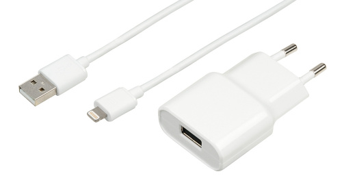 Сетевое зар./устр. Hama H-119478 2.4A для Apple кабель Apple Lightning MFI белый (00119478) фото 5