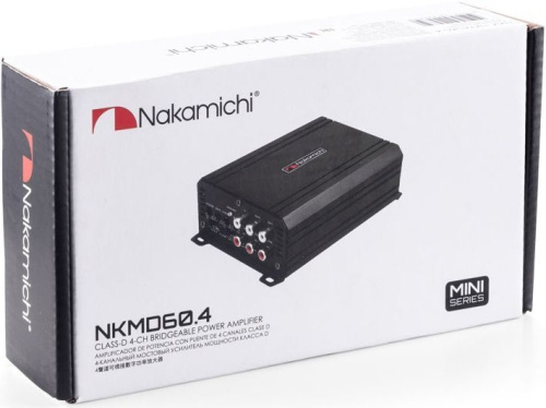 Усилитель автомобильный Nakamichi NAK-NKMD60.4 сlass D(mini) четырехканальный фото 3