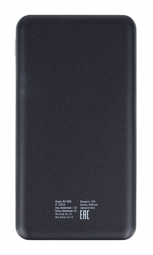Мобильный аккумулятор Buro RLP-8000 Li-Pol 8000mAh 2A черный 1xUSB материал пластик фото 2