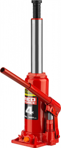 Домкрат Stayer Red Force 43160-4_z01 бутылочный гидравлический красный фото 11