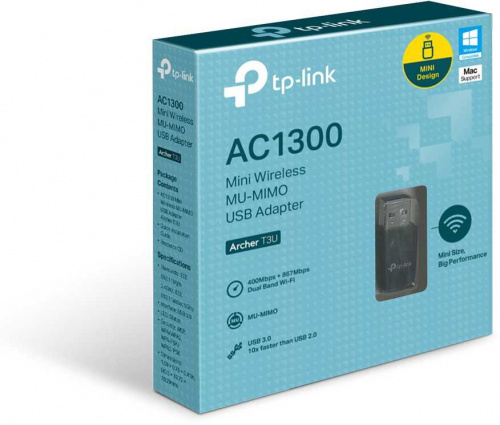 Сетевой адаптер Wi-Fi TP-Link Archer T3U AC1300 USB 3.0 фото 2