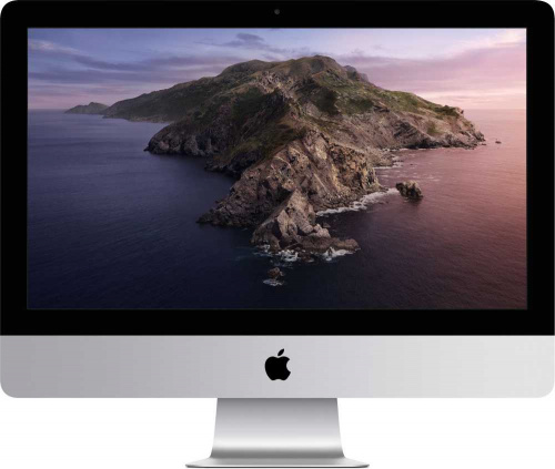 Моноблок Apple iMac MHK23RU/A 21.5" 4K i3 8100B (3.6) 8Gb SSD256Gb Pro 555X 2Gb CR macOS GbitEth WiFi BT клавиатура мышь Cam серебристый/черный 4096x2304