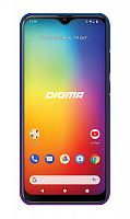 Смартфон Digma CITI 653 64Gb 4Gb синий моноблок 3G 4G 2Sim 6.53" 720x1560 Android 9.0 16Mpix 802.11 b/g/n NFC GPS GSM900/1800 GSM1900 TouchSc MP3 FM microSD max128Gb