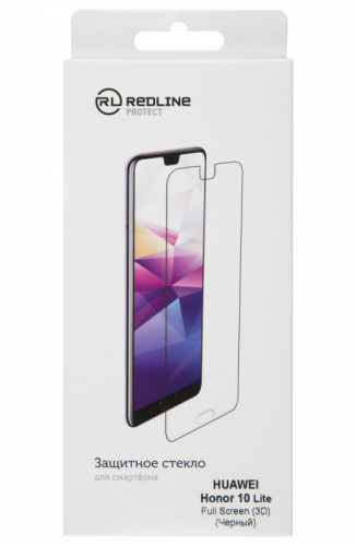 Защитное стекло для экрана Redline черный для Huawei Honor 10 Lite/11i 3D 1шт. (УТ000017125) фото 3
