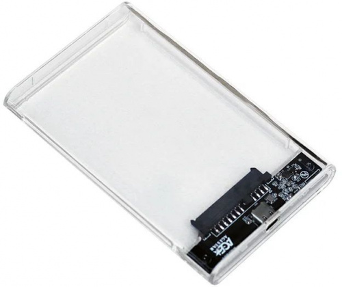 Внешний корпус для HDD/SSD AgeStar 3UB2P4C SATA III USB3.0 пластик прозрачный 2.5" фото 5