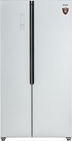Холодильник Weissgauff WSBS 500 NFW Inverter белое стекло (двухкамерный)