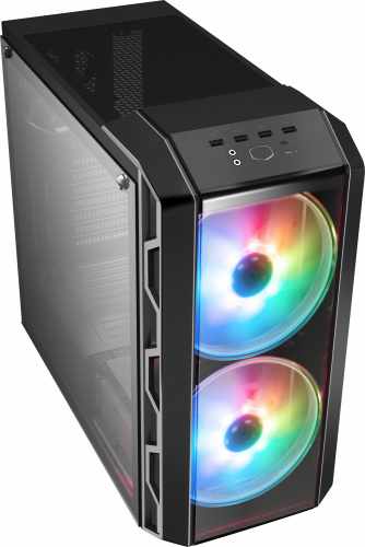Корпус Cooler Master MasterCase H500 Iron Grey ARGB темно-серый без БП ATX 5x120mm 4x140mm 1x200mm 2xUSB2.0 2xUSB3.0 audio bott PSU фото 6