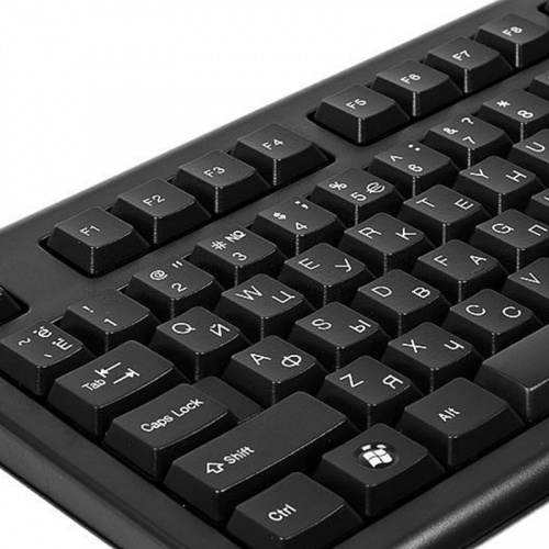 Клавиатура + мышь A4Tech 3100N клав:черный мышь:черный USB беспроводная фото 8