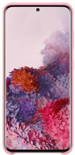 Чехол (клип-кейс) Samsung для Samsung Galaxy S20 Silicone Cover розовый (EF-PG980TPEGRU) фото 3