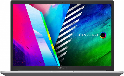 Ноутбук Asus Vivobook Pro 14X OLED N7400PC-KM011W Core i5 11300H 16Gb SSD512Gb NVIDIA GeForce RTX 3050 4Gb 14" OLED 2.8K (2880x1800) Windows 11 Home silver WiFi BT Cam фото 3