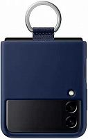 Чехол (клип-кейс) Samsung для Samsung Galaxy Z Flip3 Silicone Cover with Ring темно-синий (EF-PF711TNEGRU)