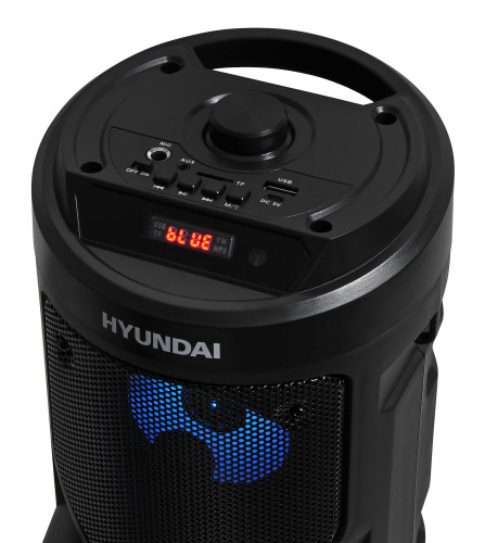 Минисистема Hyundai H-MC150 черный 50Вт FM USB BT SD/MMC фото 4