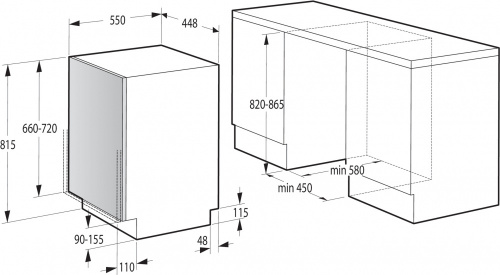 Посудомоечная машина Gorenje GV52011 1760Вт узкая фото 5