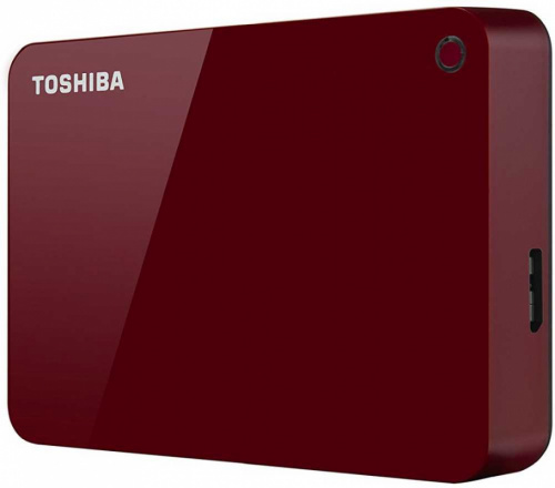 Жесткий диск Toshiba USB 3.0 4Tb HDTC940ER3CA Canvio Advance 2.5" красный фото 3
