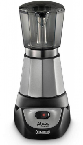 Кофеварка гейзерная Delonghi EMKM.6.B 450Вт черный/серебристый