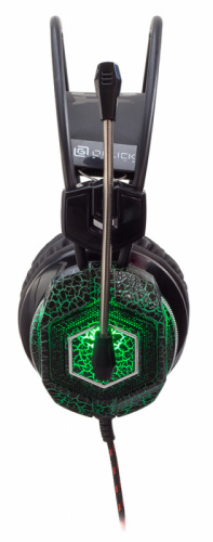 Наушники с микрофоном Оклик HS-L500G TOXIC черный 2.2м мониторные оголовье (472656) фото 14