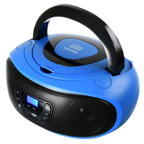 Аудиомагнитола Hyundai H-PCD240 синий/черный 4Вт/CD/CDRW/MP3/FM(dig)/USB/SD/MMC/microSD фото 2